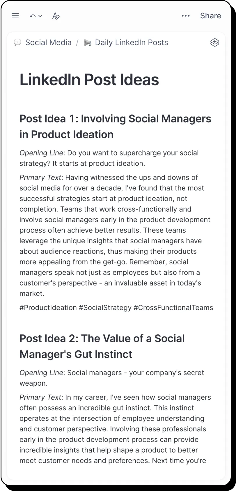 Linkedin Post